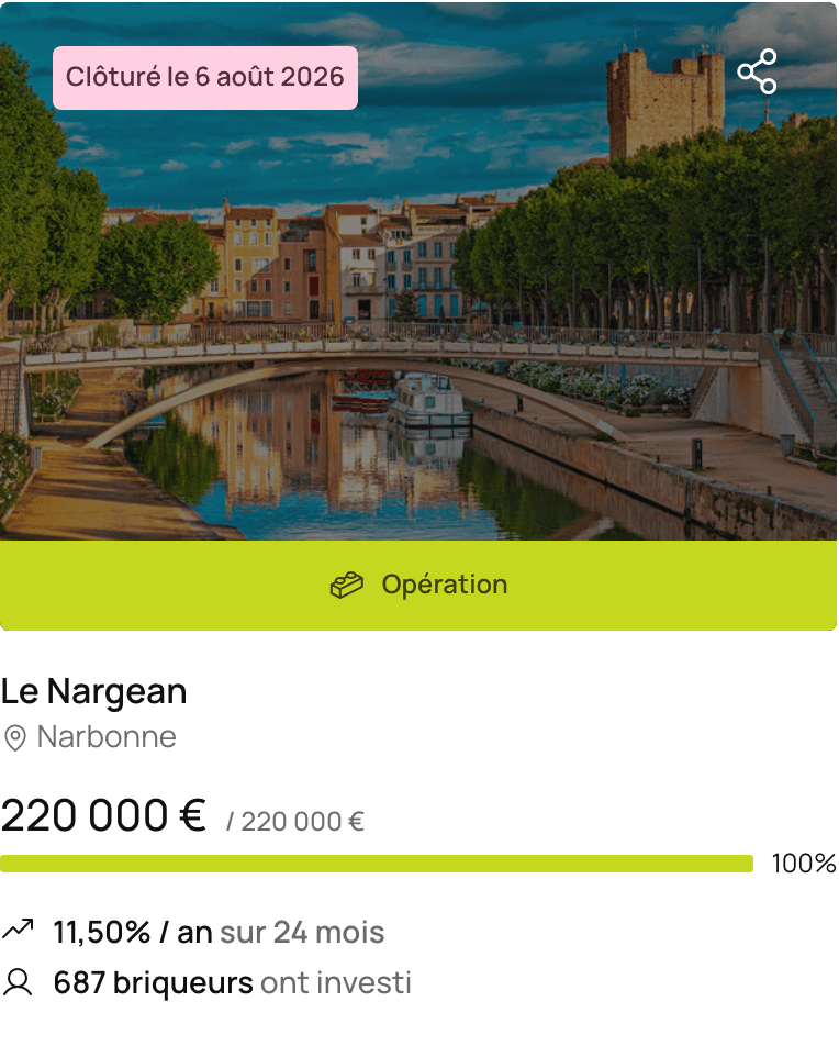 Projet immobilier financé sur La Première Brique — Projet en collecte